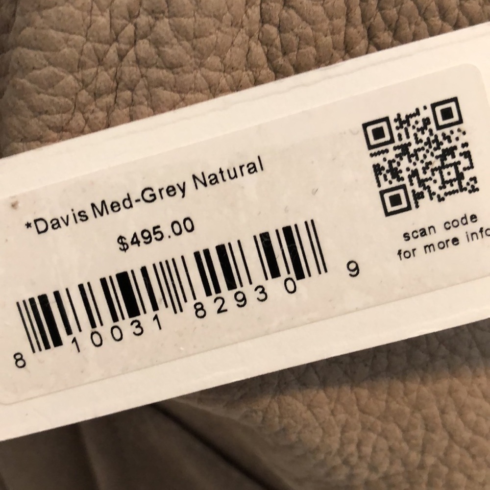 HAMMITT DAVIS MED IN GRAY NATURAL NWT - Picture 8 of 9
